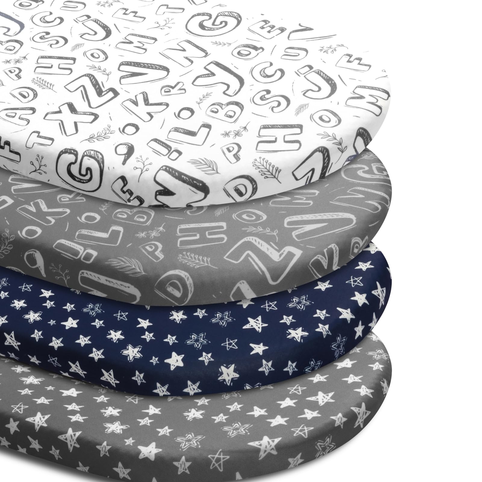 FIGEPO cloud print bassinet sheet provides soft, breathable comfort for babies