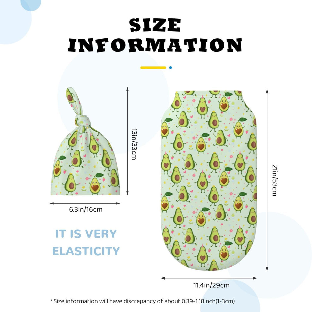 Figtihw Avocado Swaddle Blanket texture detail emphasizes elasticity and snug feel.