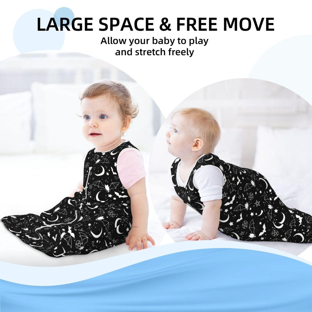 Figtihw Bat Baby Wear Blanket white or gray color option, lightweight and breathable.
