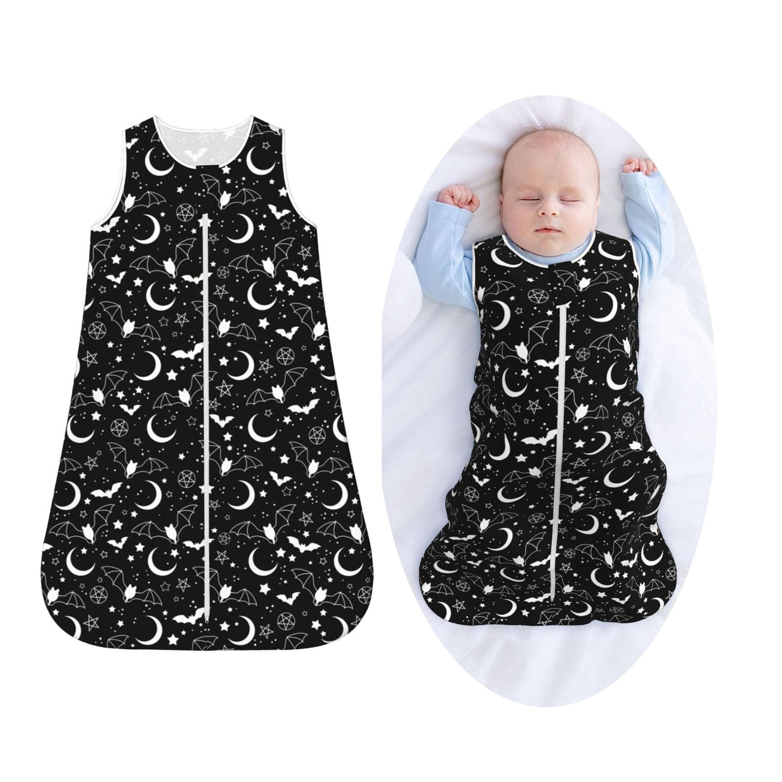 Figtihw Bat Baby Wear Blanket folded, soft and breathable for cozy naps.