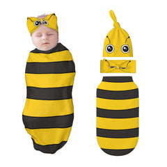 Figtihw Bee Swaddle Blanket provides soft newborn comfort for restful naps