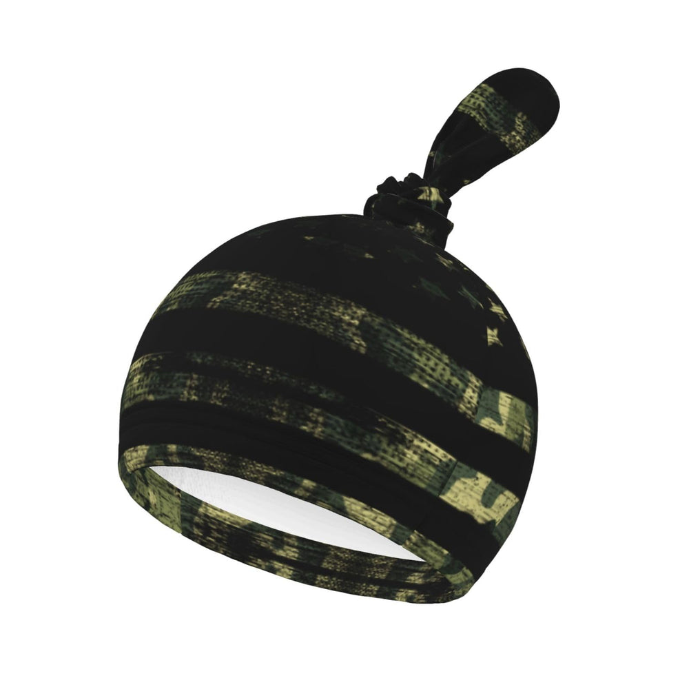 Figtihw camo flag swaddle hat included, cozy newborn outfit