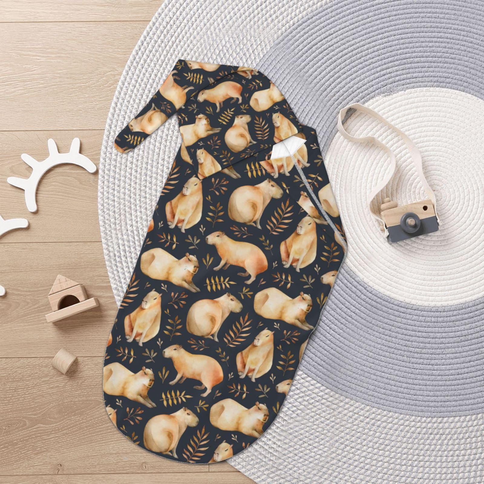 Figtihw Capybaras Swaddle Blanket makes a thoughtful baby gift