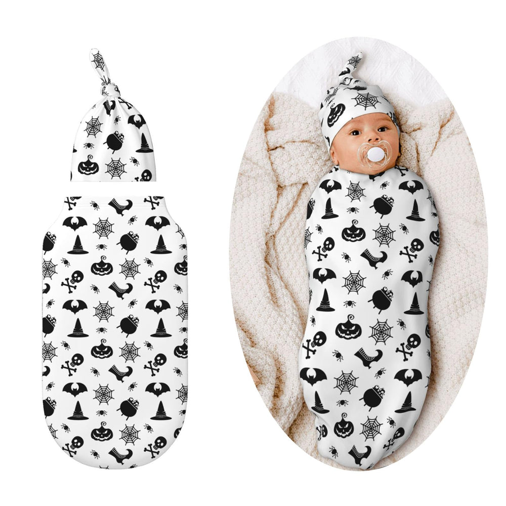 Figtihw Goth Swaddle Blanket close-up reveals ultra-soft fabric for gentle newborn cuddling.