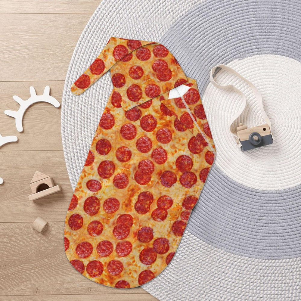 Figtihw unisex pizza swaddle highlights universal appeal for any baby
