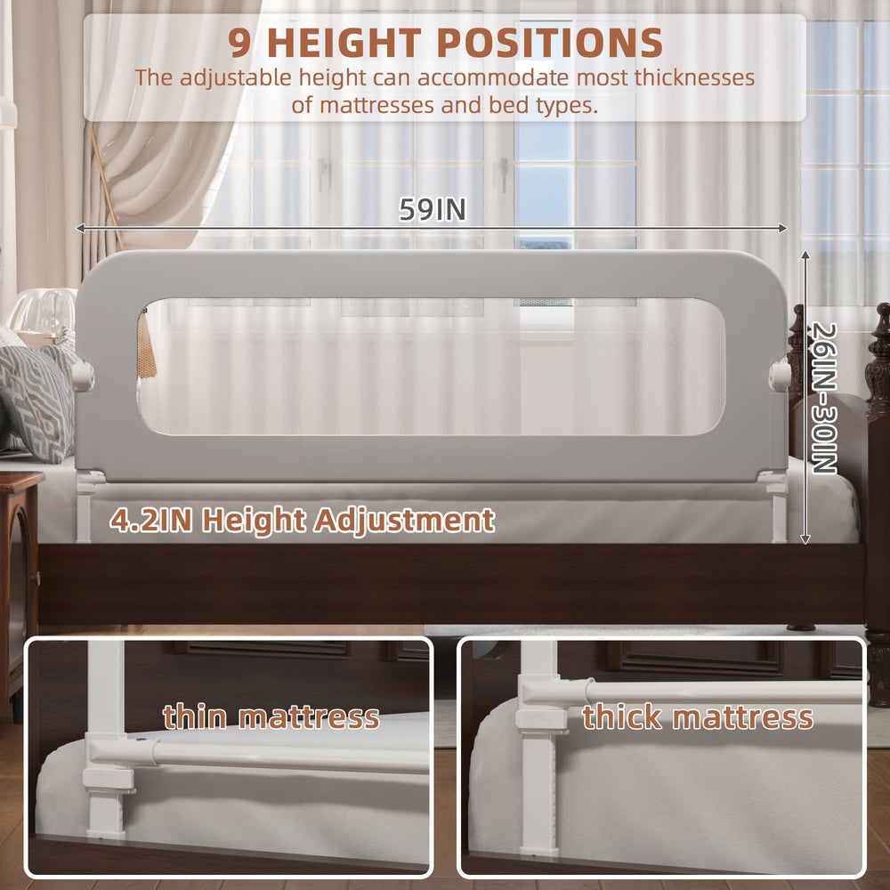 FigTime bed rail anti-collision foam protects active sleepers.