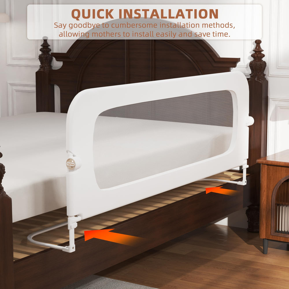 FigTime bed rail has a removable skin friendly cover for cleaning.