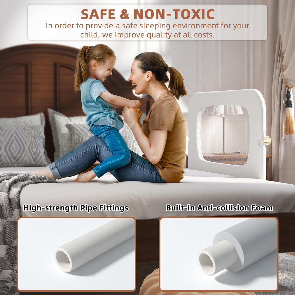 FigTime U-shaped base delivers superior stability for various bed sizes.