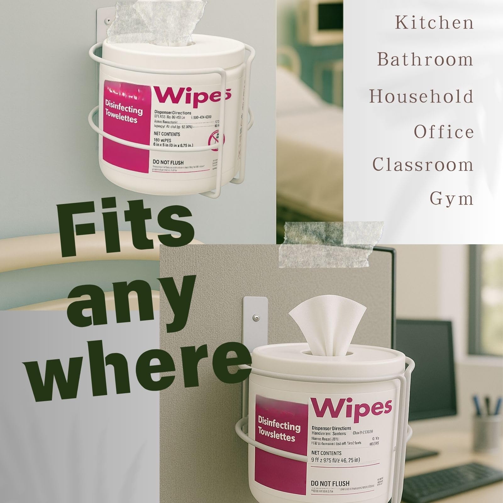 The Fijaru universal-fit design holds wipe canisters up to 5.2 inches.