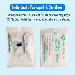 Flexible Filigan 24-inch silicone tubing reducing kinks for mobility.