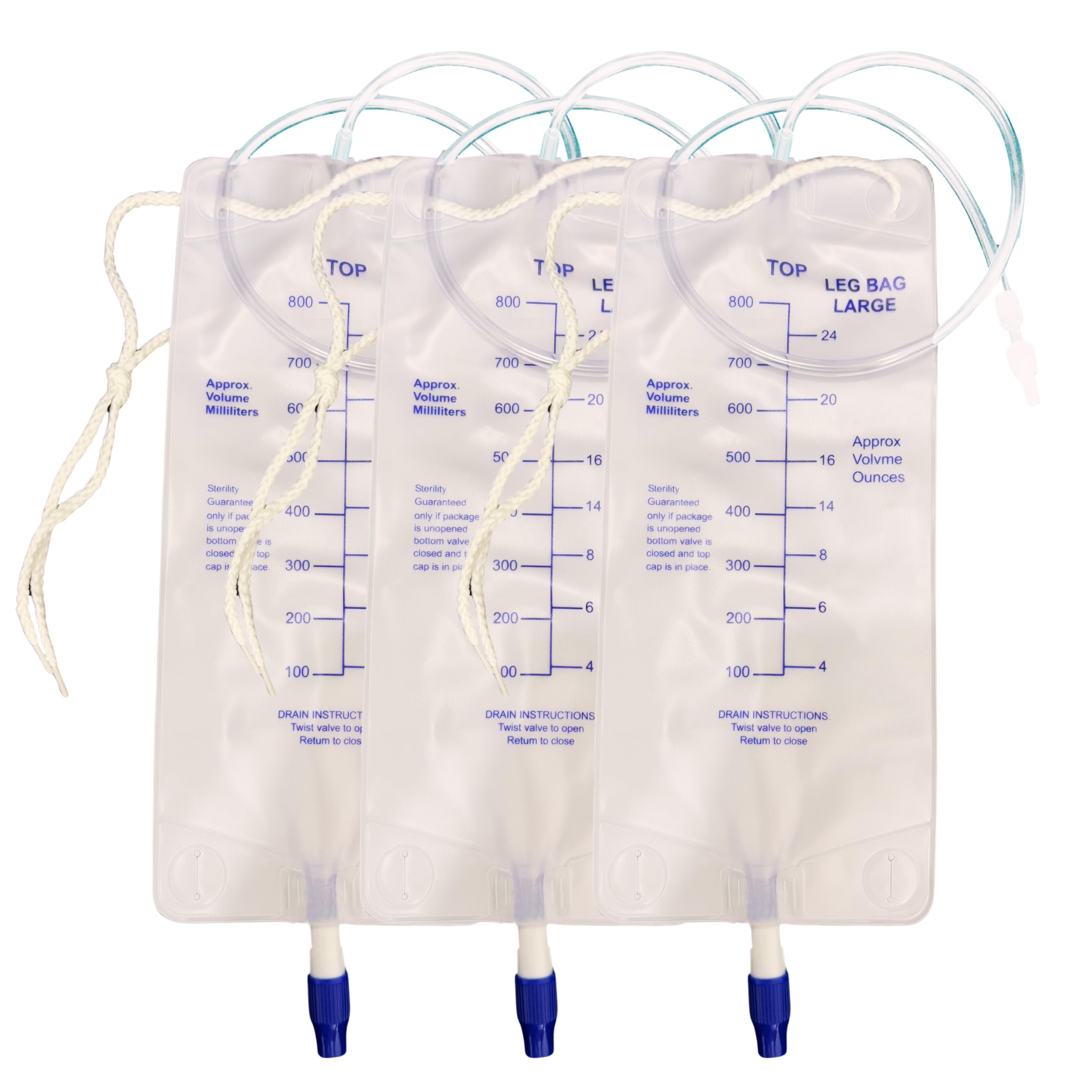 Filigan 800ml nephrostomy bag with twist valve and 24-inch silicone tube for controlled drainage.