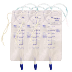 Filigan 800ml nephrostomy bag with twist valve and 24-inch silicone tube for controlled drainage.