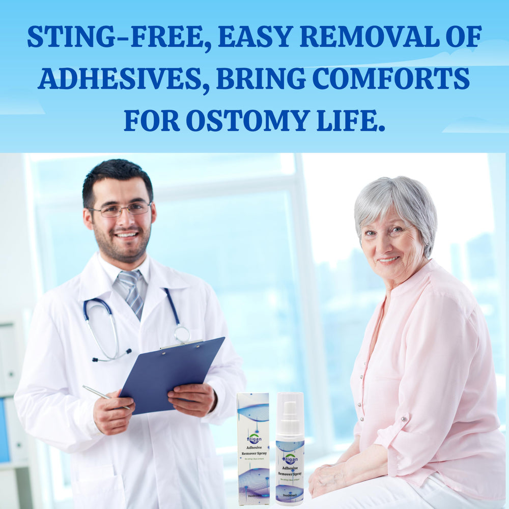 Safe use near stoma area with Filigan remover for bandages.