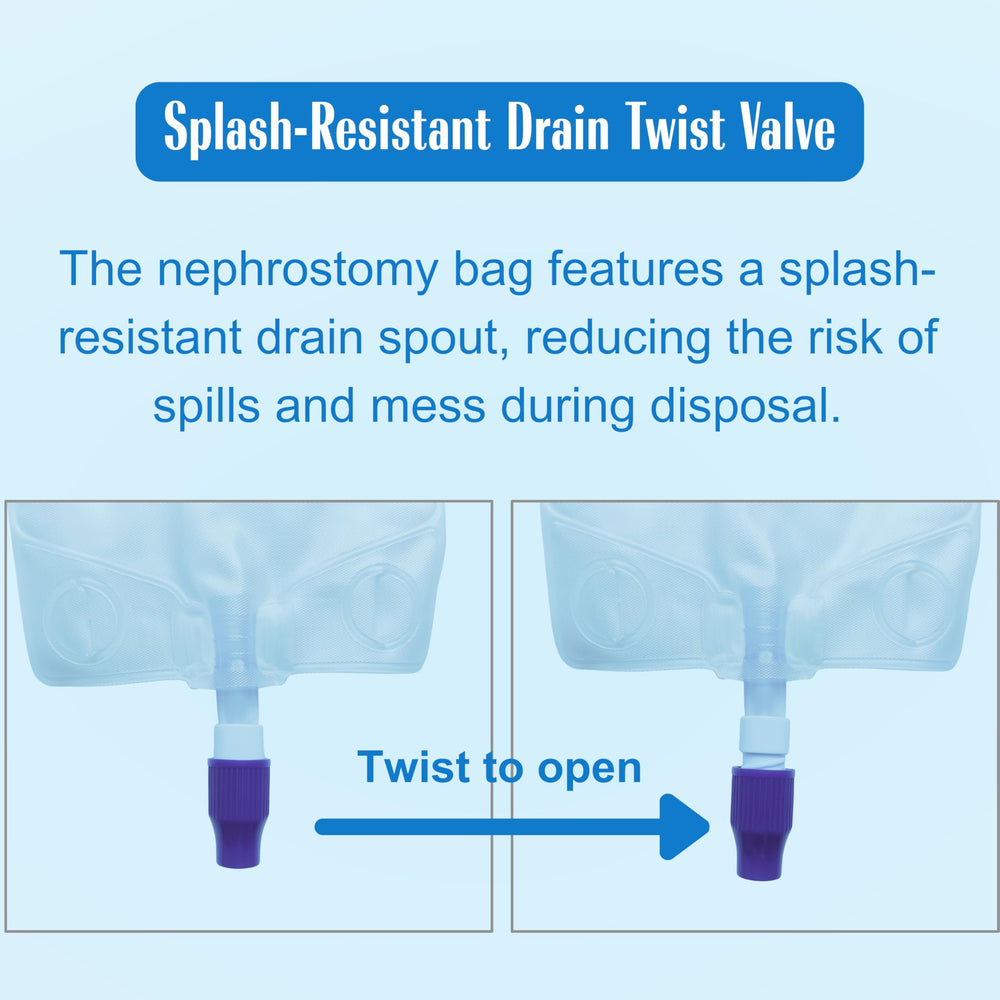 Filigan twist drain valve enables simple, controlled emptying.