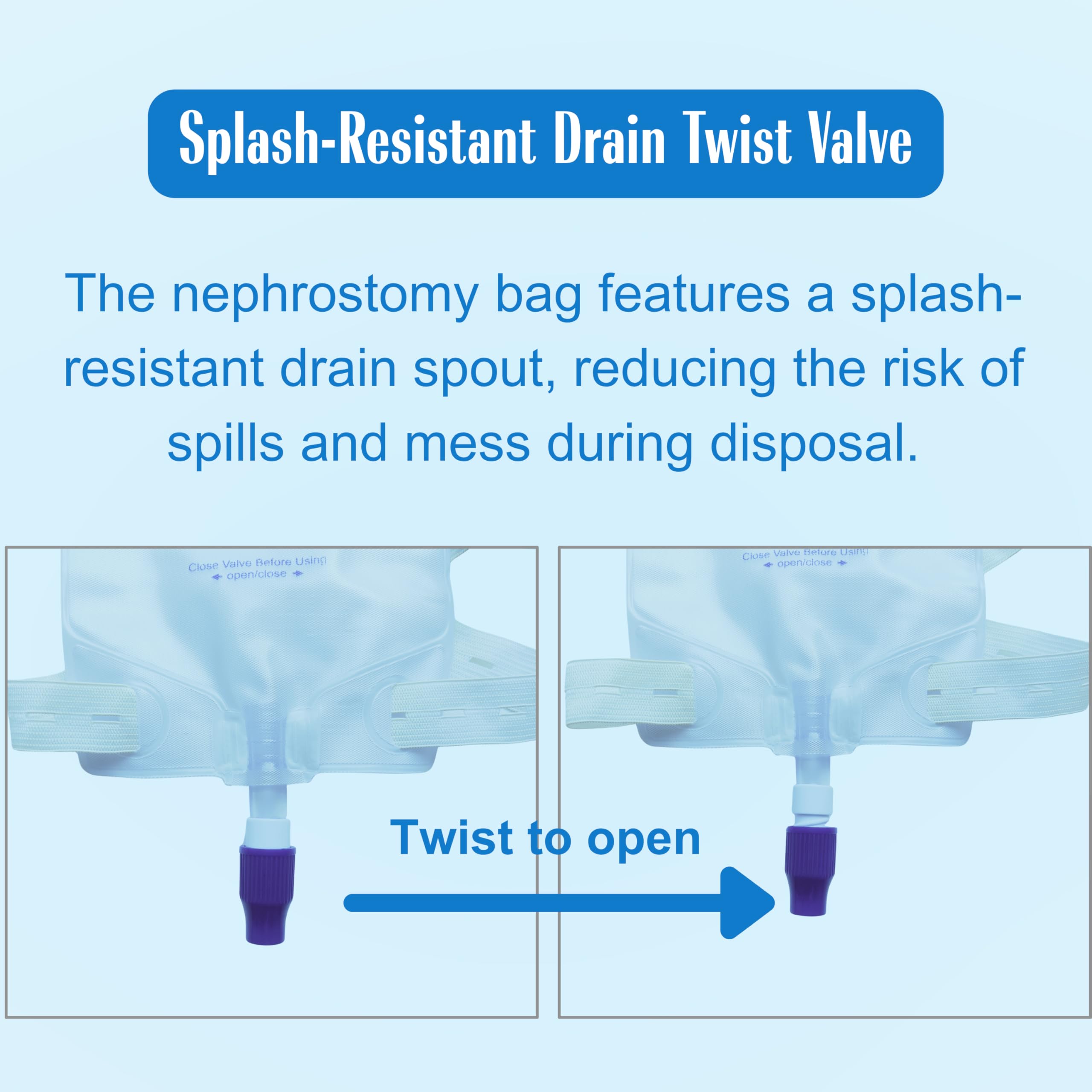 Filigan sterile single-use urine drainage bag designed for hygienic care.