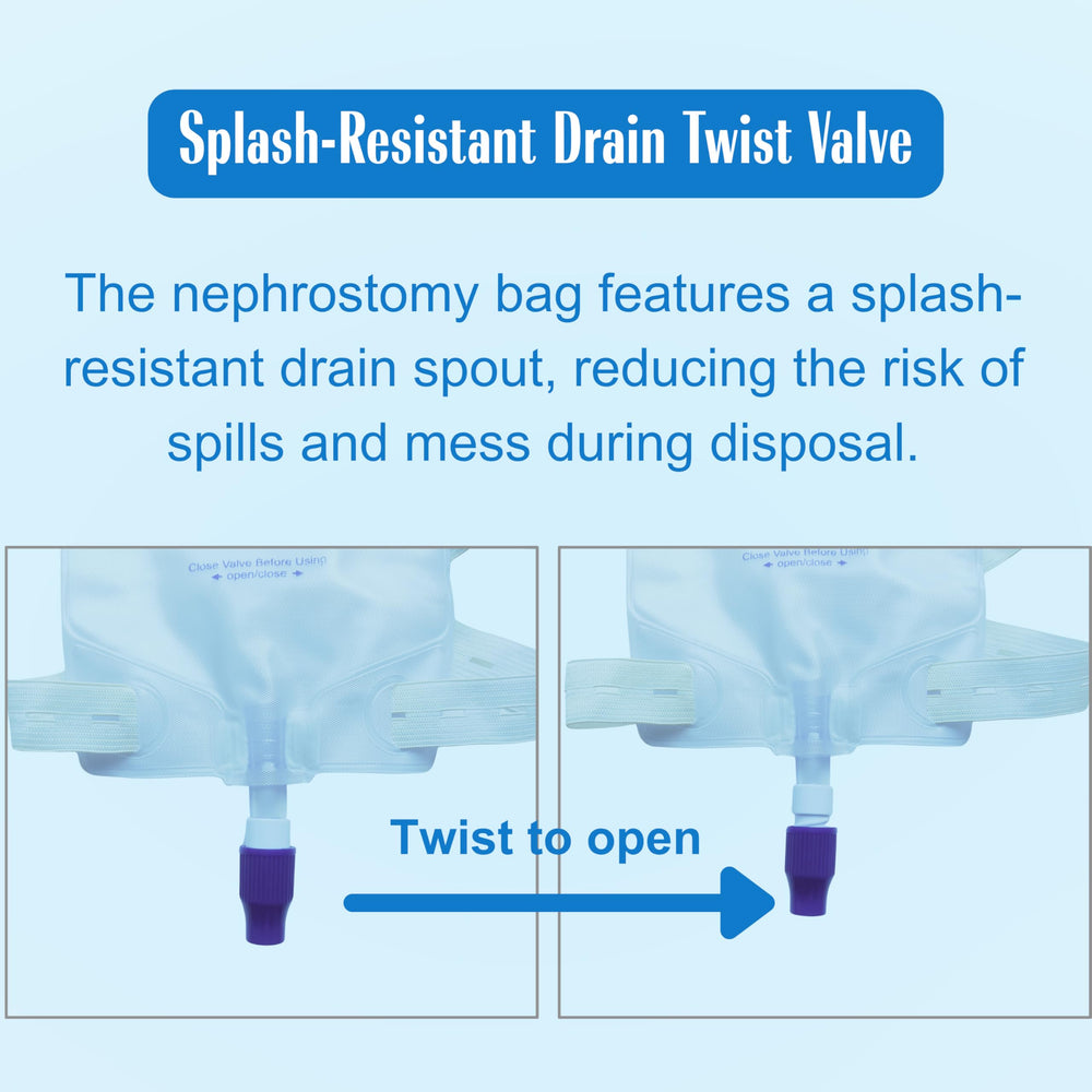 Filigan sterile single-use urine drainage bag designed for hygienic care.