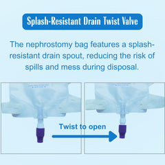 Filigan sterile single-use urine drainage bag designed for hygienic care.