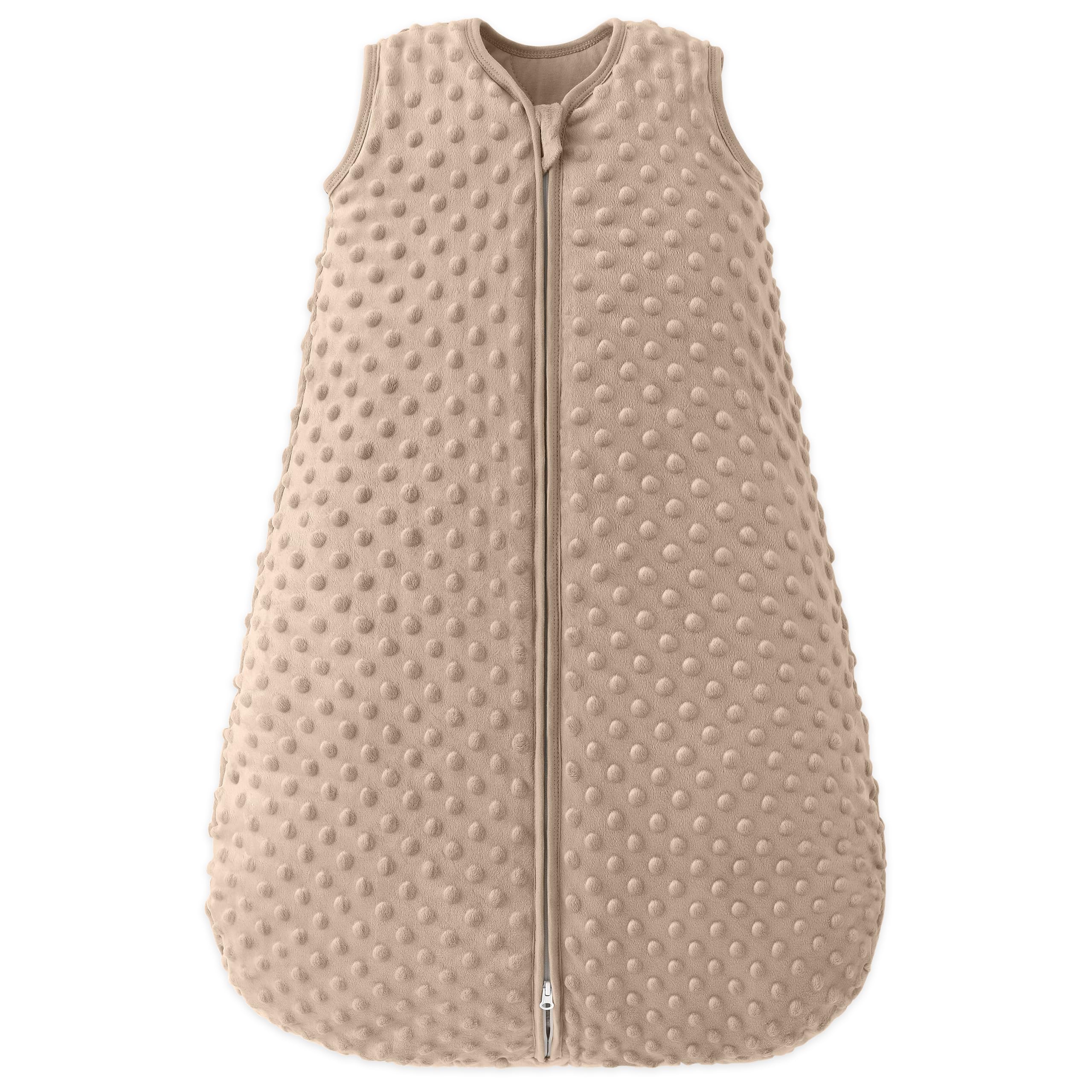 Filleep fleece baby sleep sack with plush dots keeps baby cozy and safe