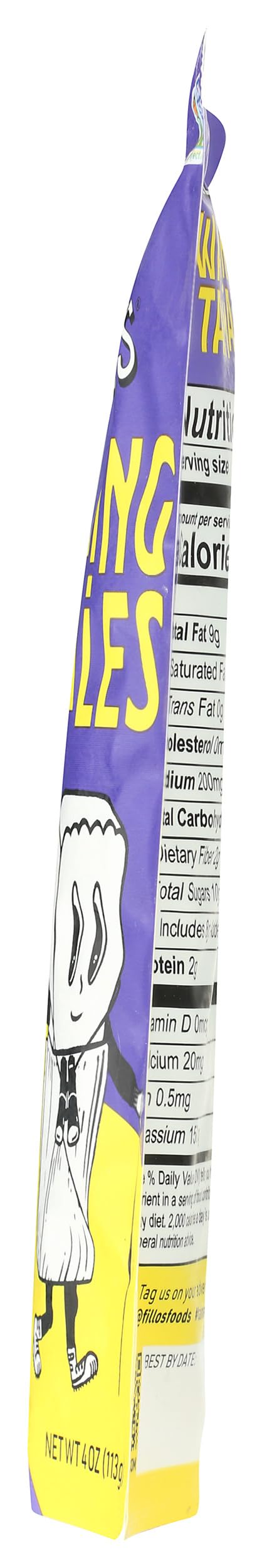 Fillos Tamales Walk Sweet Corn Elotes 4 oz nutrition label shows simple ingredients