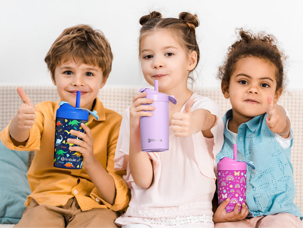 Fimibuke dishwasher-safe lids and straws simplify cleanup after meals.