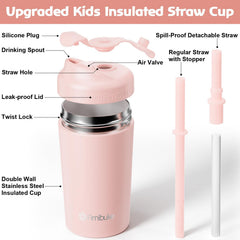 Fimibuke double-wall insulated cup showing durable, kid-friendly design for active days.