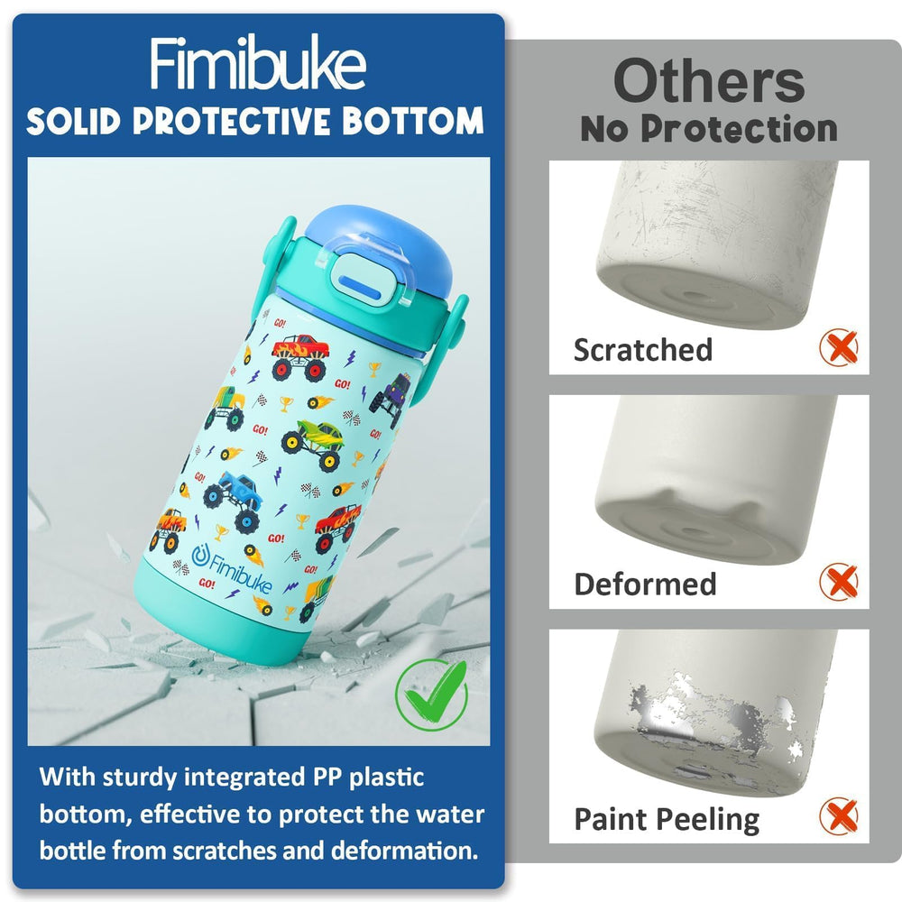 Fimibuke bottle silicone straw provides gentle, kid-friendly sipping.