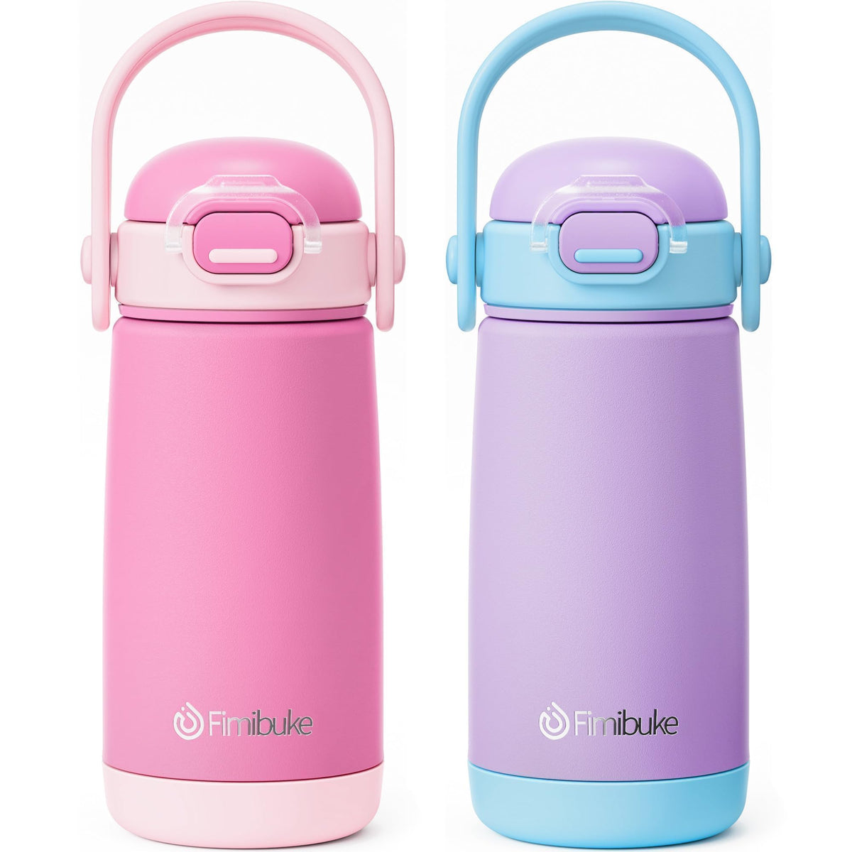 Fimibuke Kids bottle with straw lid enables easy, mess-free sipping for small hands.