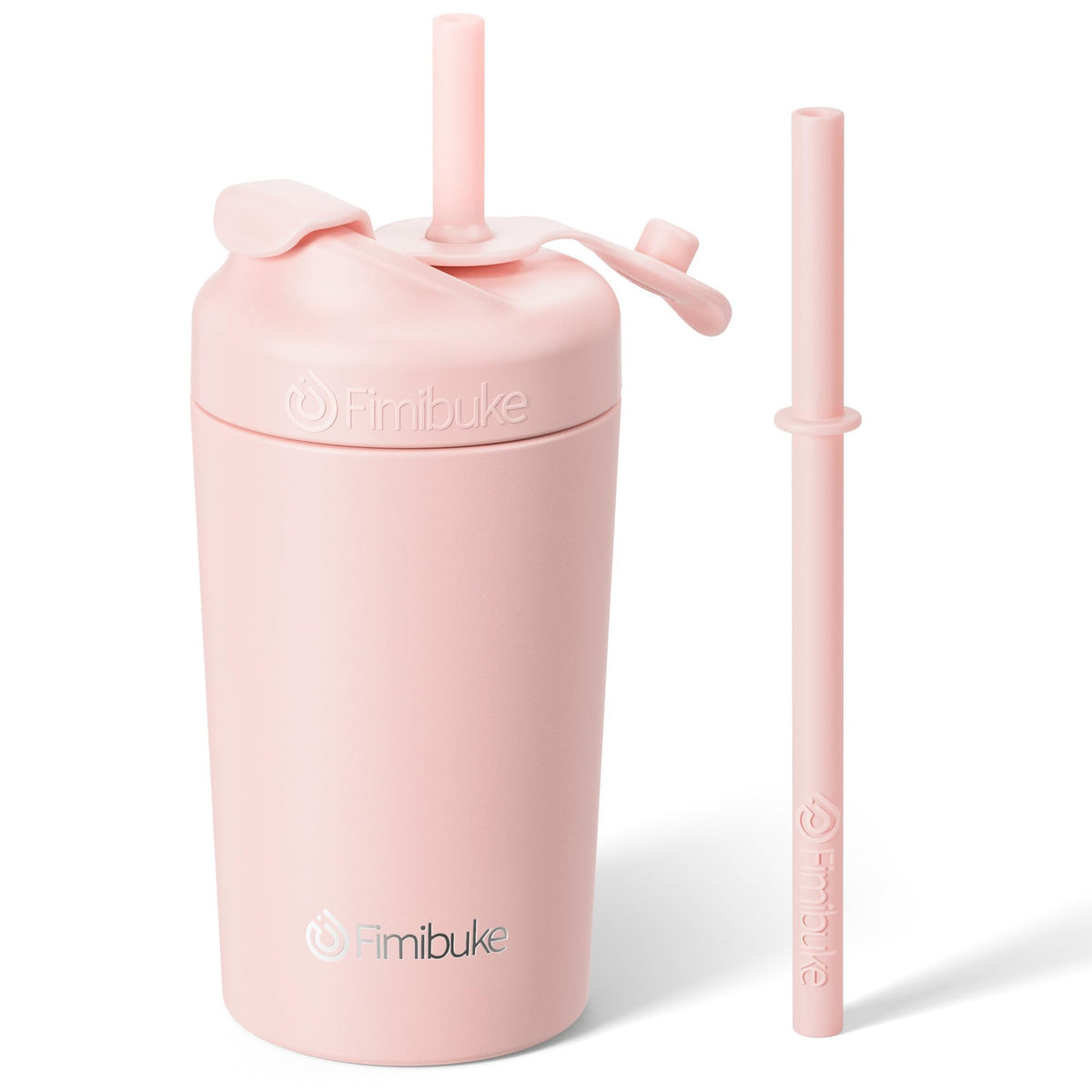 Fimibuke kids cups with spill-proof lid demonstrating mess-free sipping for toddlers.