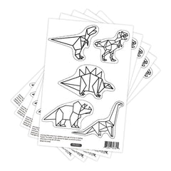 Finduat Geometric Dinosaur wall decals sheet 4 adds modern charm to cabinets and furniture