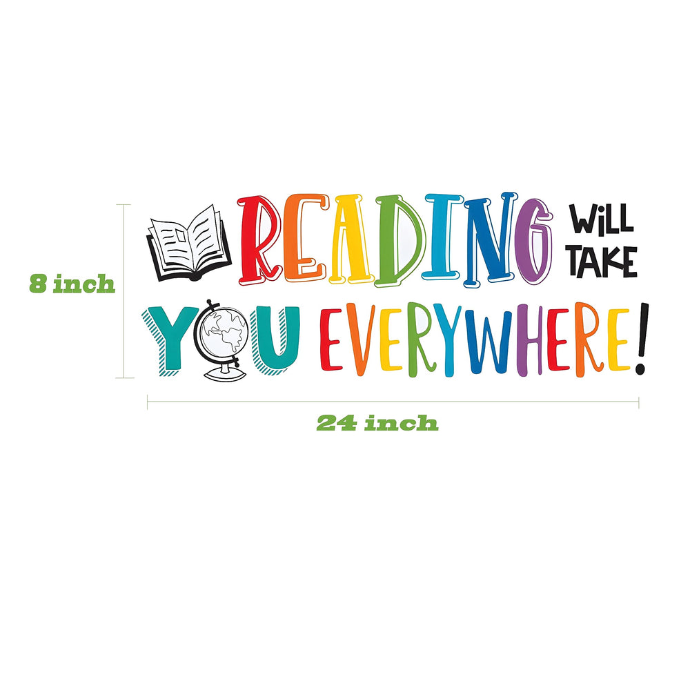 Finduat Positive Saying Wall Sticker supports optimistic reading sessions.