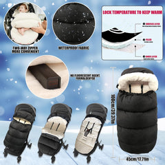 FindXeink lambswool interior provides soft warmth for cold strolls.