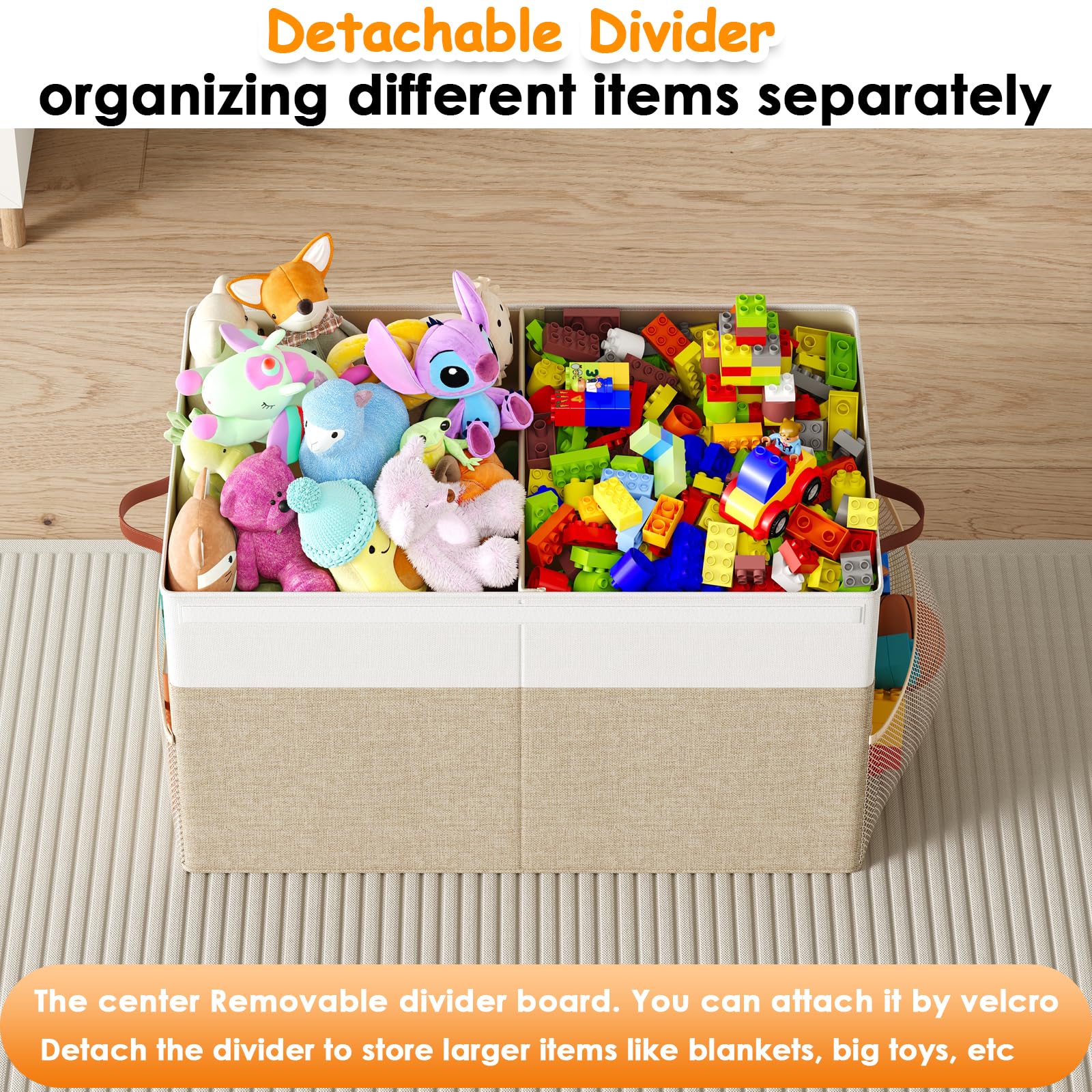 Fineonly dustproof flip-top lid keeps contents clean and hidden