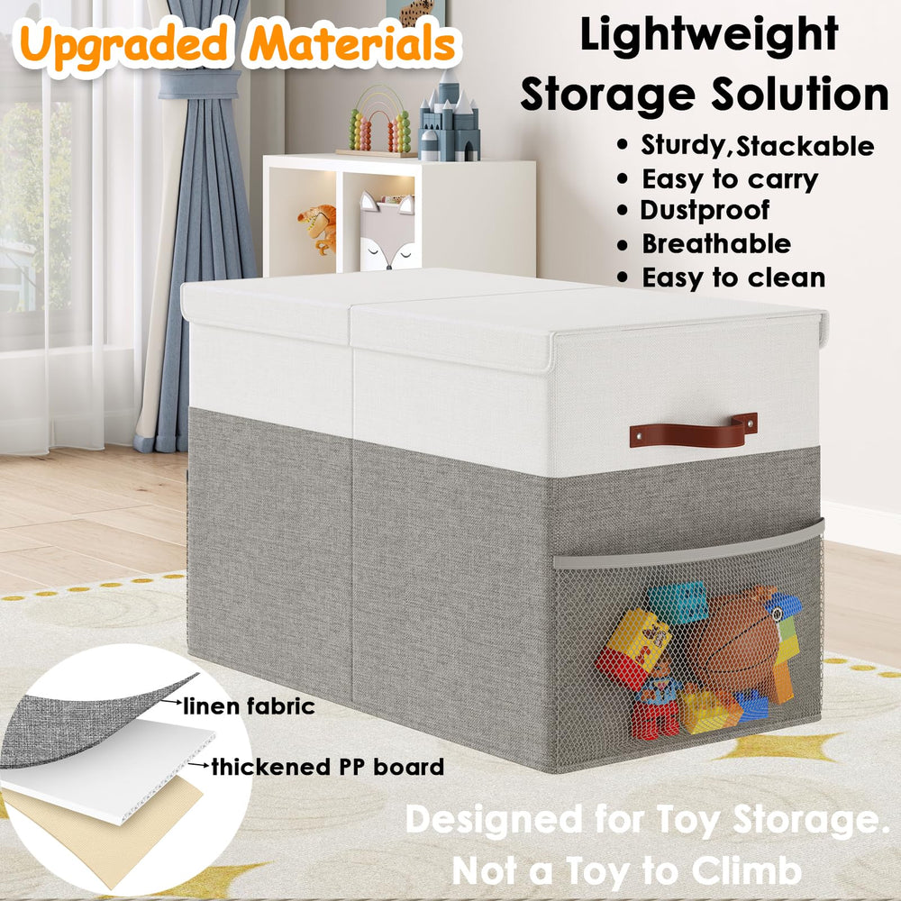 Fineonly toy storage box divider inside for organized toy separation
