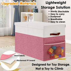Fineonly toy storage divider inside enables easy separation of toys and books.