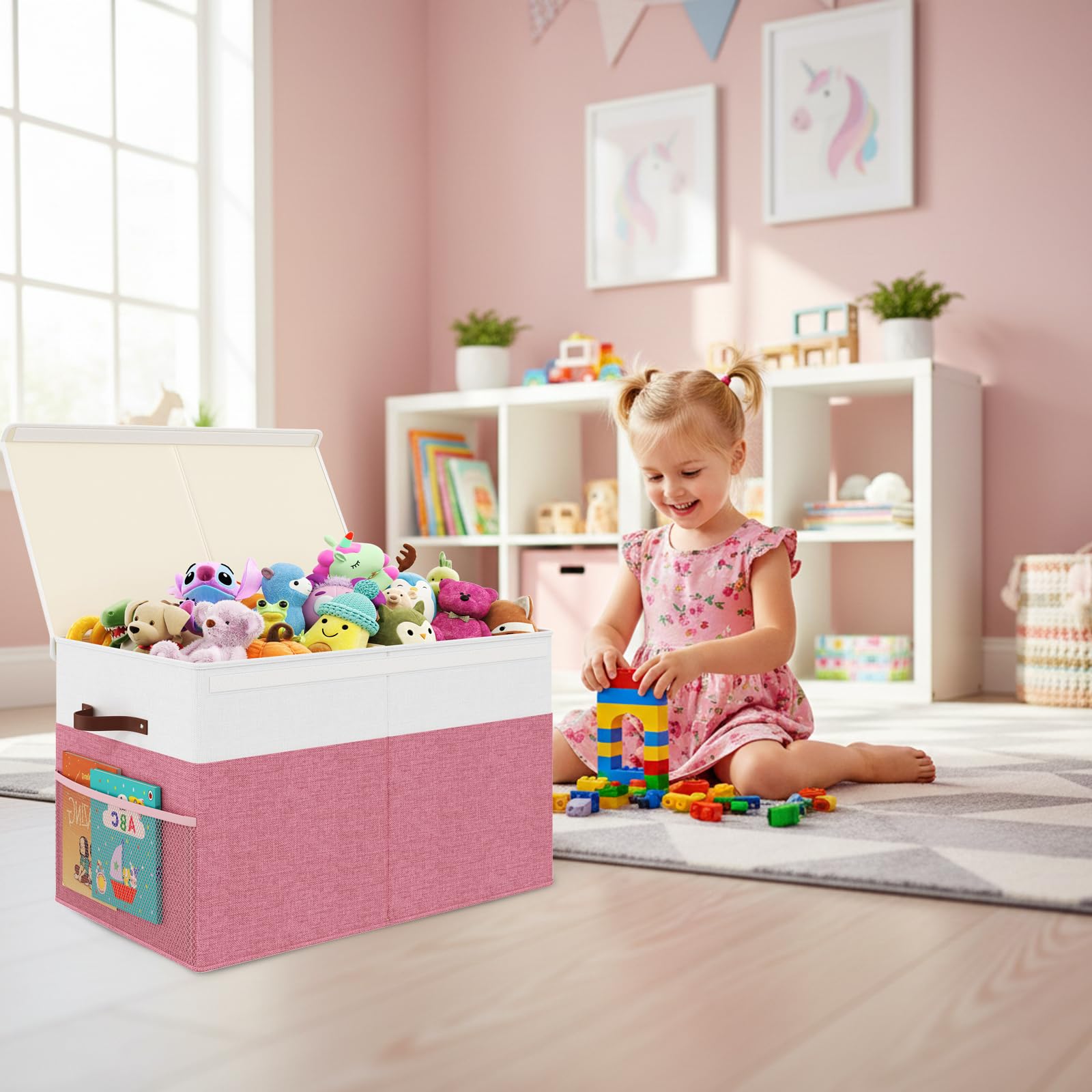 Fineonly toy storage fits bedrooms and nurseries for clutter-free spaces.