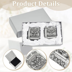 FINGERINSPIRE Antique silver-tone keepsake box adds timeless charm while protecting memories.