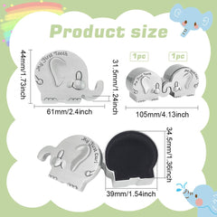 FINGERINSPIRE elephant design close-up highlighting decorative detail for nursery keepsakes.