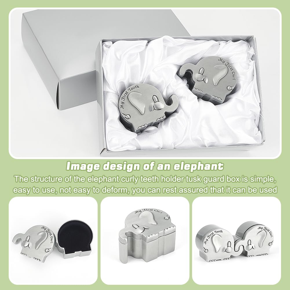 FINGERINSPIRE first curl box interior velvet lining protects delicate memories.