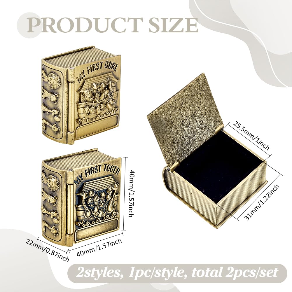 FINGERINSPIRE first tooth keepsake box with velvet lining safeguards teeth