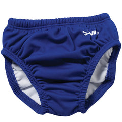FINIS reusable baby swim diaper with snap closure and UPF 50+ sun protection for pool days.