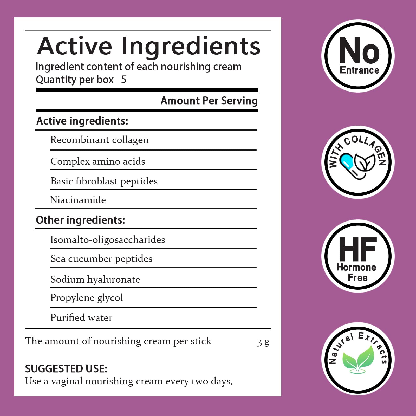 Finneya Collagen Vaginal Moisturizer cream application showing precise use.