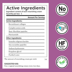 Finneya Collagen Vaginal Moisturizer cream application showing precise use.