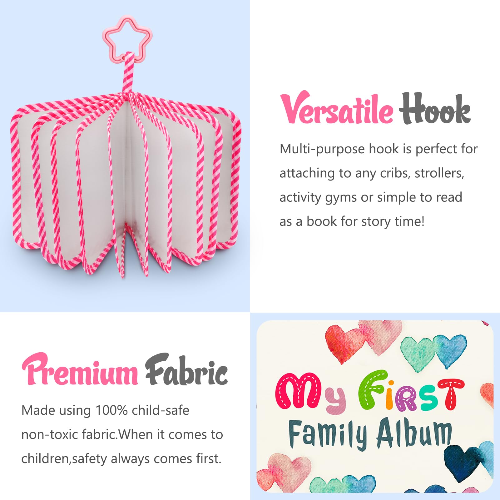FINTIE compact 18-photo capacity suits newborn to toddler milestones.