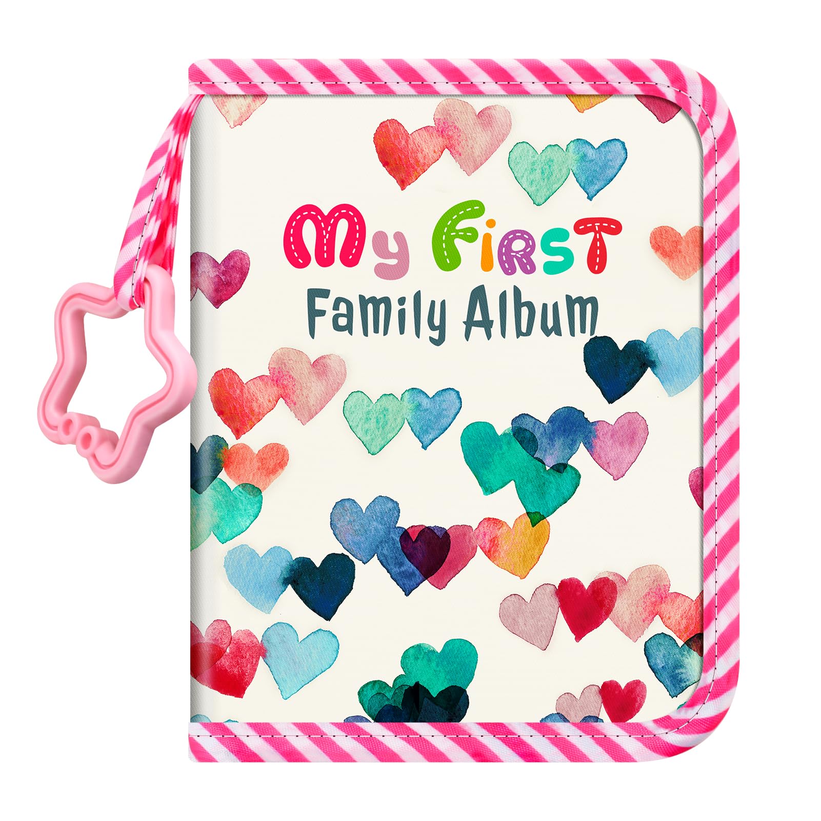 FINTIE baby photo album cover: soft cloth finish for baby keepsakes.