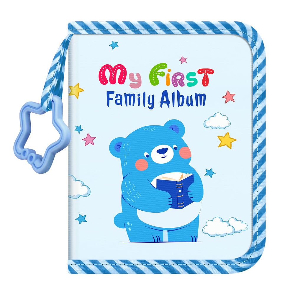 FINTIE 4x6 inch baby photo album cover with soft cloth finish for gentle handling