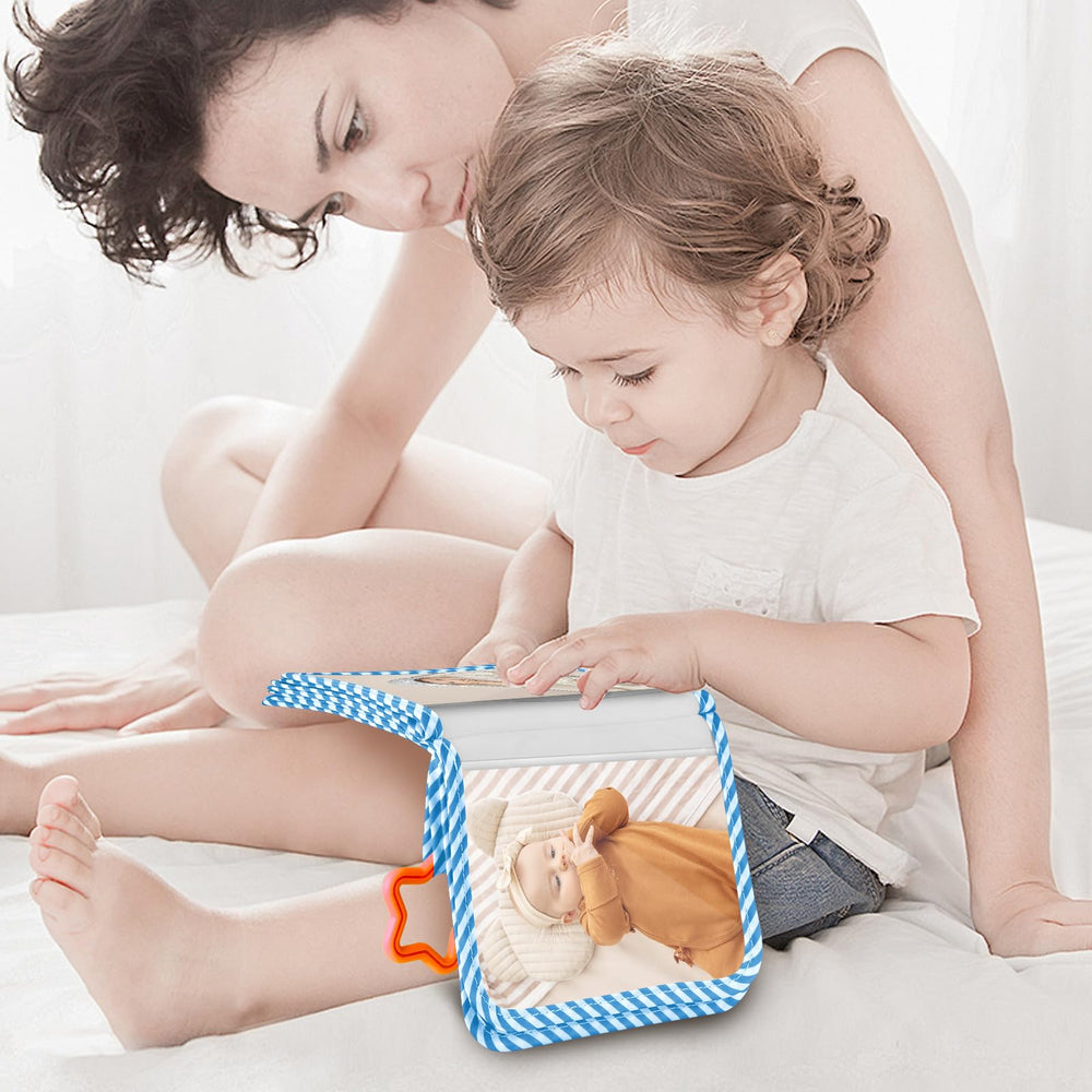 Compact 4x6 album travels easily on shelves.