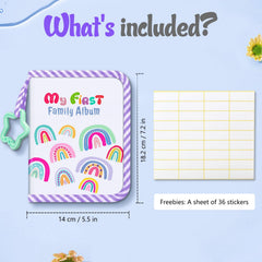 Interior pages show 18-photo capacity for newborn memories
