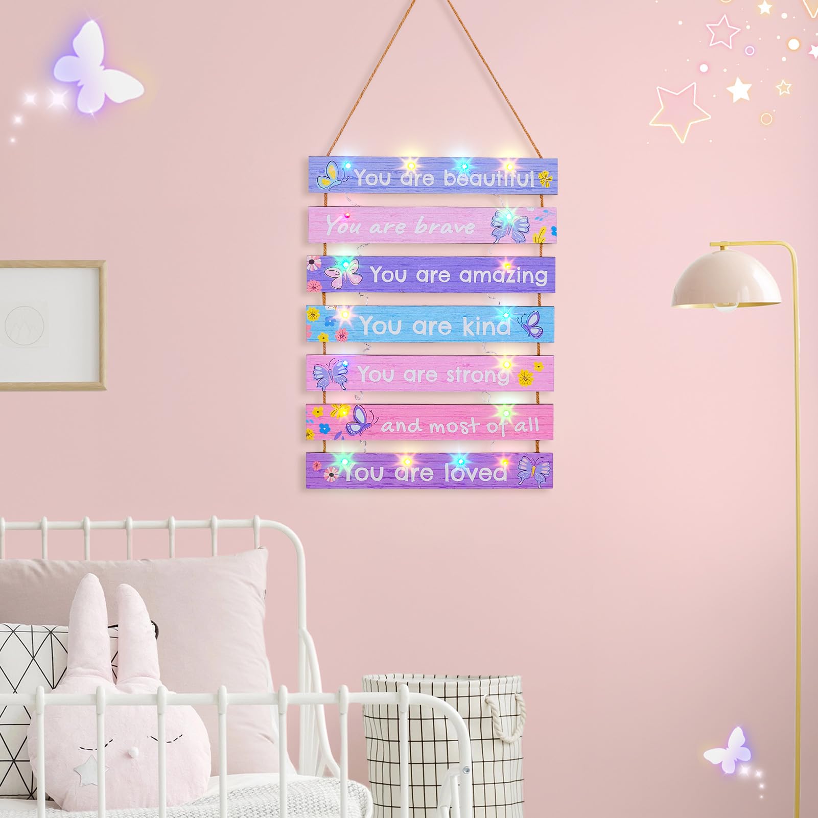 FIOBEE easy-hang wall decor with hanging string for quick styling