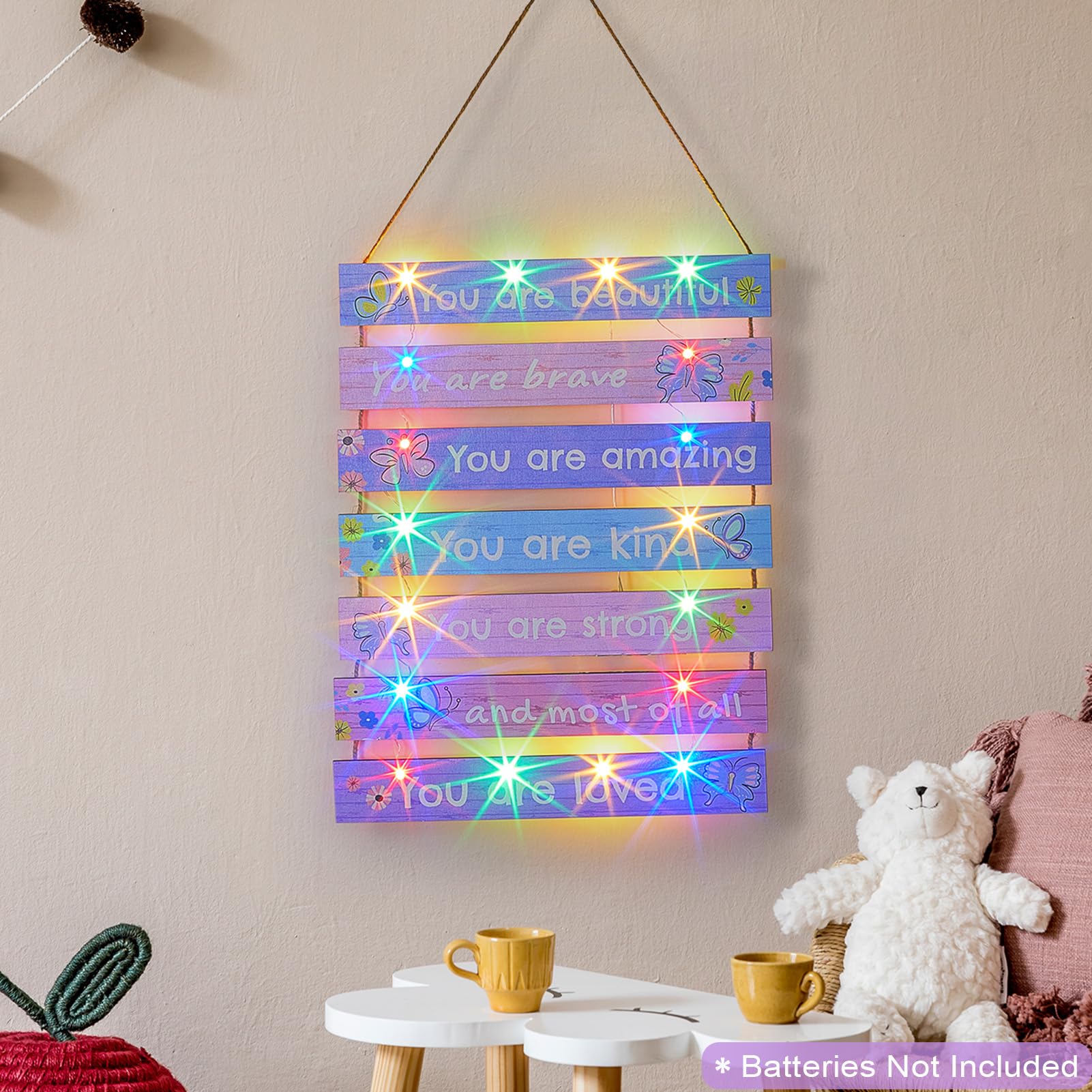 FIOBEE night-light option provides soft illumination for bedtime routines