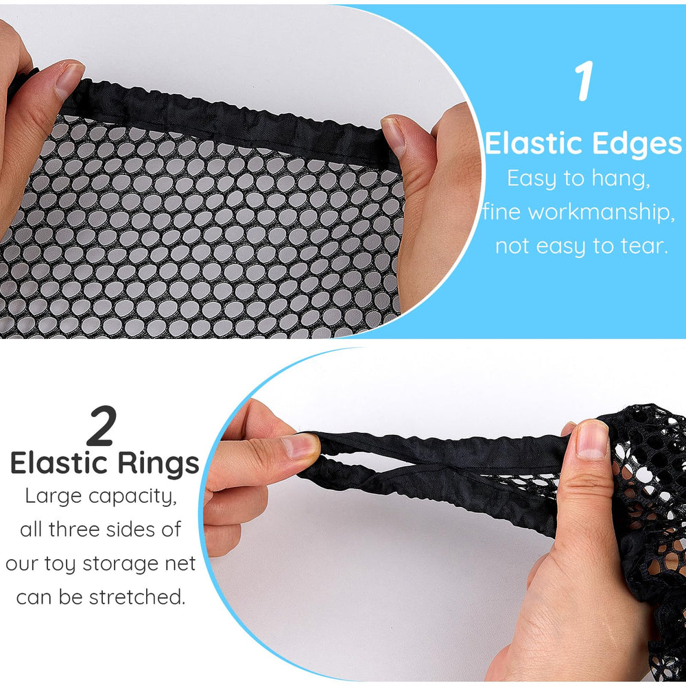 FIOBEE nursery-playroom setup featuring the black storage hammock